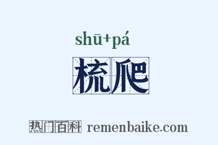 梳爬是什么意思的图片